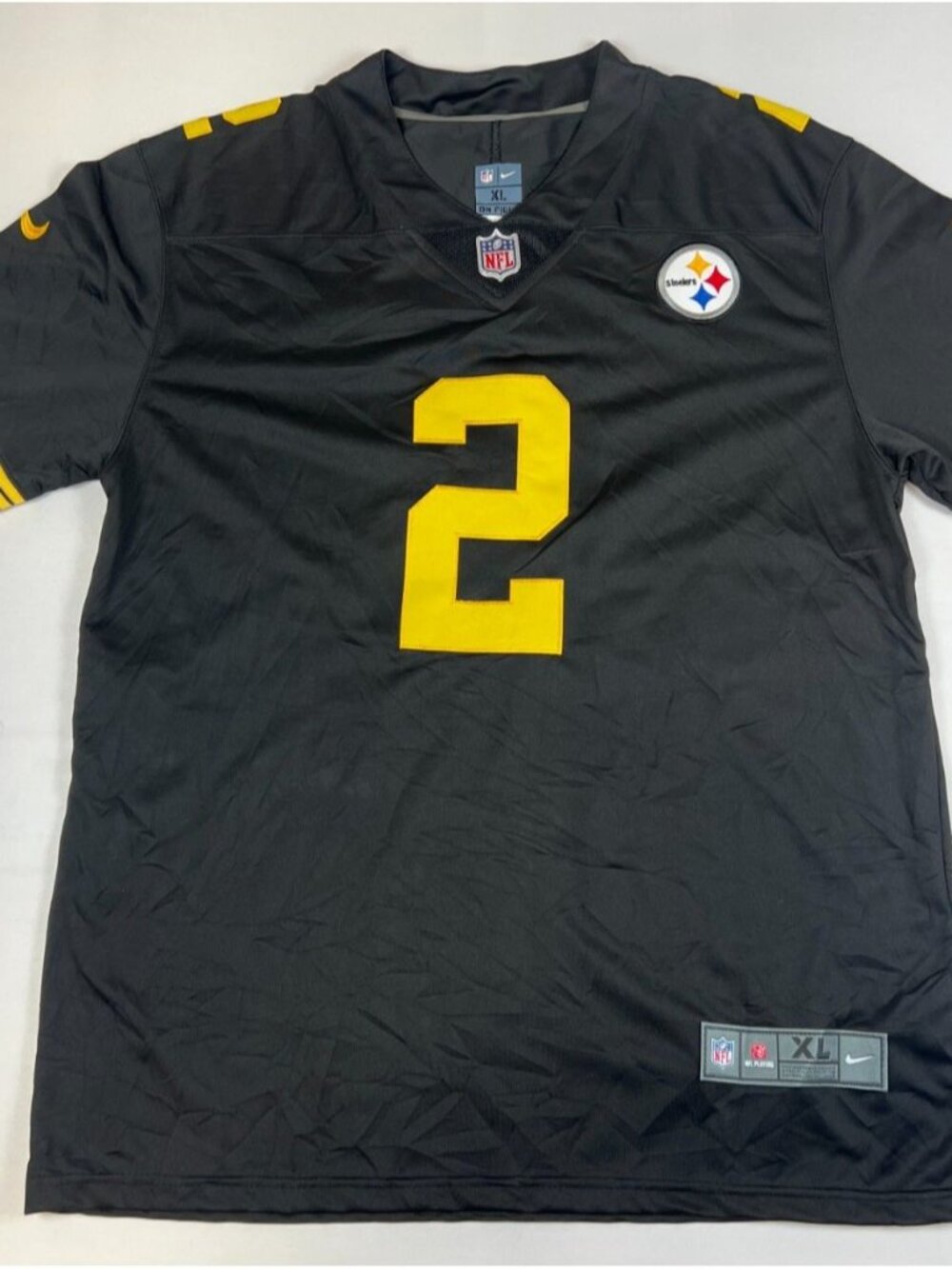 Nike Justin Fields Pittsburgh Steelers Mens Size XL Black NFL Jersey